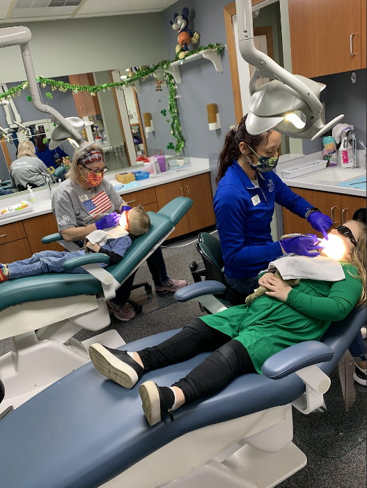 Kids undergoing dental examination cleaning in Decatur, IL