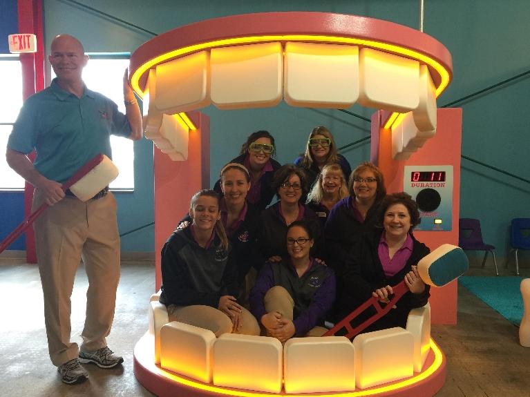 Photo of staff members of Jerger Pediatric Dentistry during Central Illinois Children's Museum