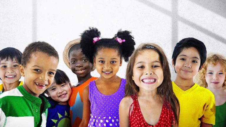 Kids smiling after visiting Jerger Pediatric Dentistry 